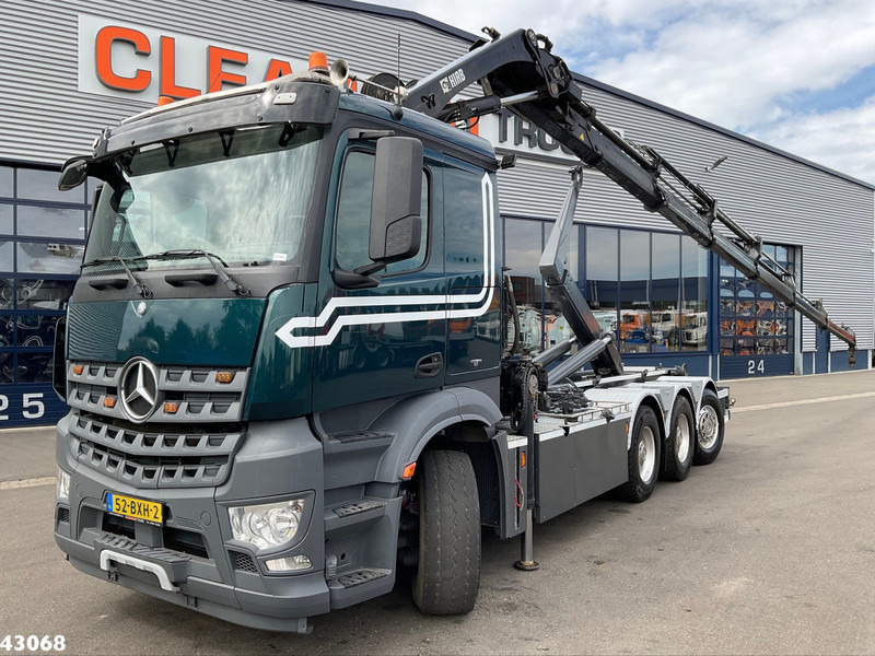 Mercedes-Benz Arocs 3251 8x4 Euro 6 Hiab 28 Tonmeter laadkraan - Камион со кука за подигање, Камион со кран: слика 1 Mercedes-Benz Arocs 3251 8x4 Euro 6 Hiab 28 Tonmeter laadkraan - Камион со кука за подигање, Камион со кран: слика 1