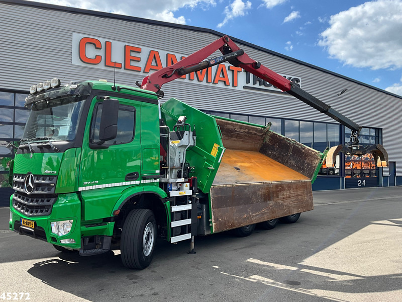 Mercedes-Benz Arocs 3743 8x4 Euro 6 HMF 19 Tonmeter Elektrisch/Hydraulisch aangedreven Z-kraan - Кипер, Камион со кран: слика 2 Mercedes-Benz Arocs 3743 8x4 Euro 6 HMF 19 Tonmeter Elektrisch/Hydraulisch aangedreven Z-kraan - Кипер, Камион со кран: слика 2