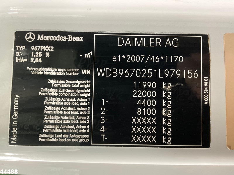Камион со кука за подигање Mercedes-Benz Atego 1218 Euro 6 Manual 7 Ton haakarmsysteem: слика 19 Камион со кука за подигање Mercedes-Benz Atego 1218 Euro 6 Manual 7 Ton haakarmsysteem: слика 19