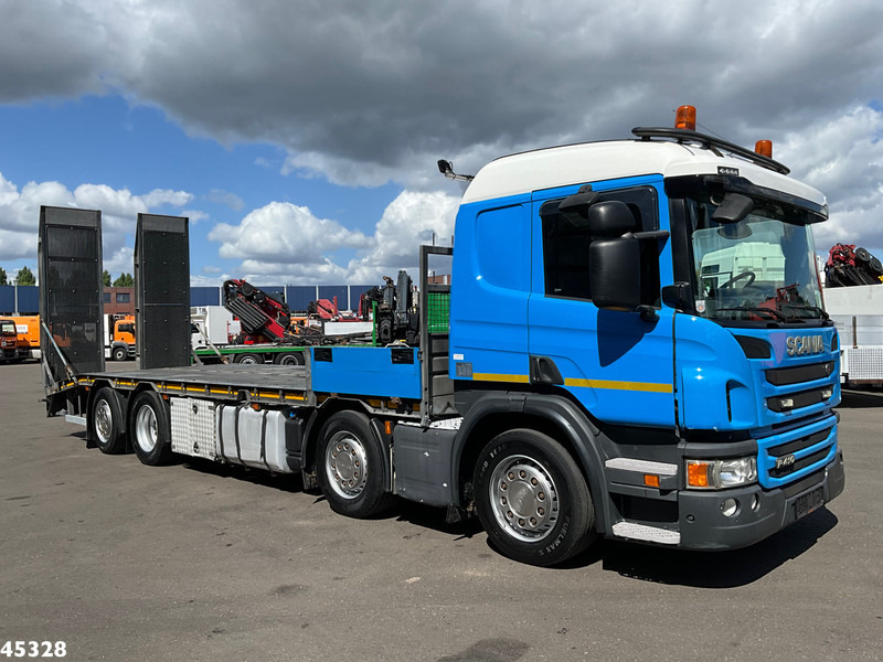 Scania P 410 8x2 Euro 6 Retarder Autotransporter met hydraulische oprijrampen - Автотранспортен камион: слика 4 Scania P 410 8x2 Euro 6 Retarder Autotransporter met hydraulische oprijrampen - Автотранспортен камион: слика 4