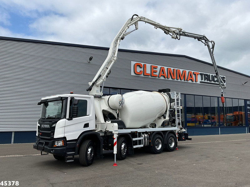 Scania P 450 XT 8x4 Euro 6 Retarder CIFA 7m³ Mixer + Pumi Pump 25 m³ NEW AND UNUSED! - Камион миксер за бетон: слика 1 Scania P 450 XT 8x4 Euro 6 Retarder CIFA 7m³ Mixer + Pumi Pump 25 m³ NEW AND UNUSED! - Камион миксер за бетон: слика 1