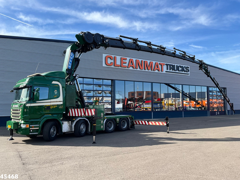 Scania R 490 8x4 Euro 6 Effer 140 Tonmeter laadkraan + Fly-Jib Just 283.508 km - Камион со кран: слика 1 Scania R 490 8x4 Euro 6 Effer 140 Tonmeter laadkraan + Fly-Jib Just 283.508 km - Камион со кран: слика 1