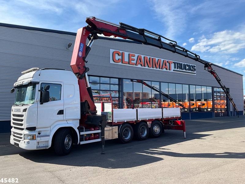 Scania R 490 8x4 Euro 6 Retarder HMF 60 Tonmeter laadkraan + Fly-Jib - Камион со кран: слика 1 Scania R 490 8x4 Euro 6 Retarder HMF 60 Tonmeter laadkraan + Fly-Jib - Камион со кран: слика 1