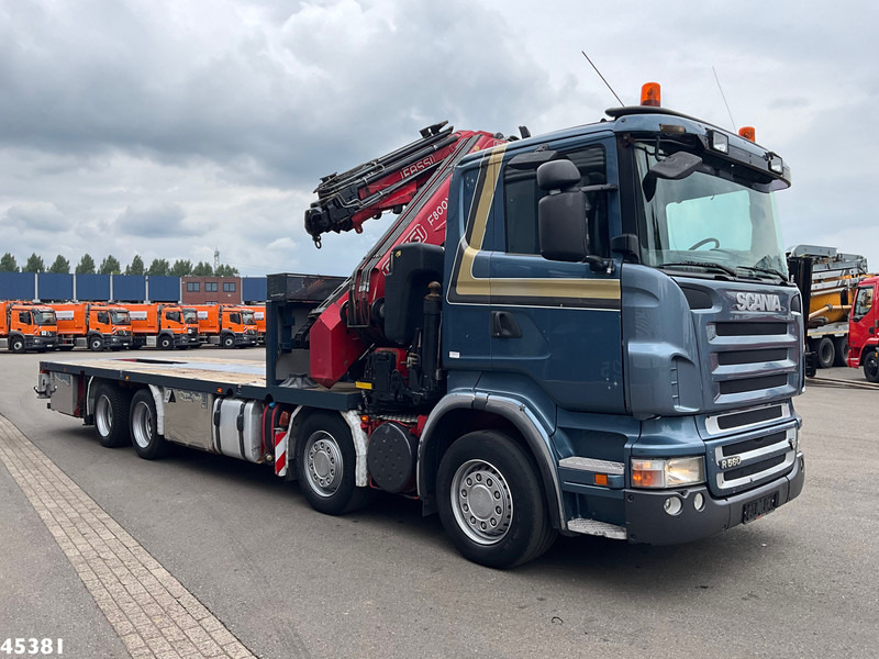 Камион со кран Scania R 560 V8 Fassi 80 Tonmeter laadkraan + Fly-Jib: слика 6