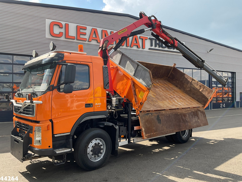 Volvo FM 340 4x4 Palfinger 10 Tonmeter laadkraan Manual Full steel - Кипер, Камион со кран: слика 1 Volvo FM 340 4x4 Palfinger 10 Tonmeter laadkraan Manual Full steel - Кипер, Камион со кран: слика 1