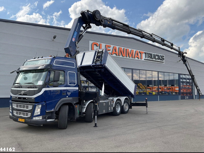 Volvo FM 500 Euro 6 HMF 50 Tonmeter laadkraan + Fly-Jib - Кипер, Камион со кран: слика 1 Volvo FM 500 Euro 6 HMF 50 Tonmeter laadkraan + Fly-Jib - Кипер, Камион со кран: слика 1