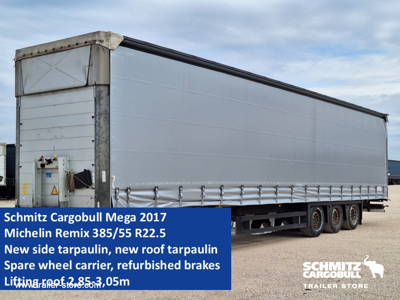 SCHMITZ Curtainsider Mega - Полуприколка со церада: слика 1 SCHMITZ Curtainsider Mega - Полуприколка со церада: слика 1