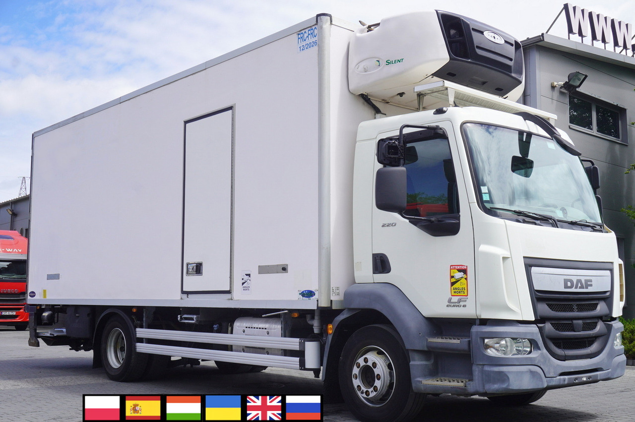 DAF LF 220 / Refrigerator 16 EPAL Multitemp / Carrier Supra 1150 MT / Palfinger 1500 kg - Камион ладилник: слика 1 DAF LF 220 / Refrigerator 16 EPAL Multitemp / Carrier Supra 1150 MT / Palfinger 1500 kg - Камион ладилник: слика 1