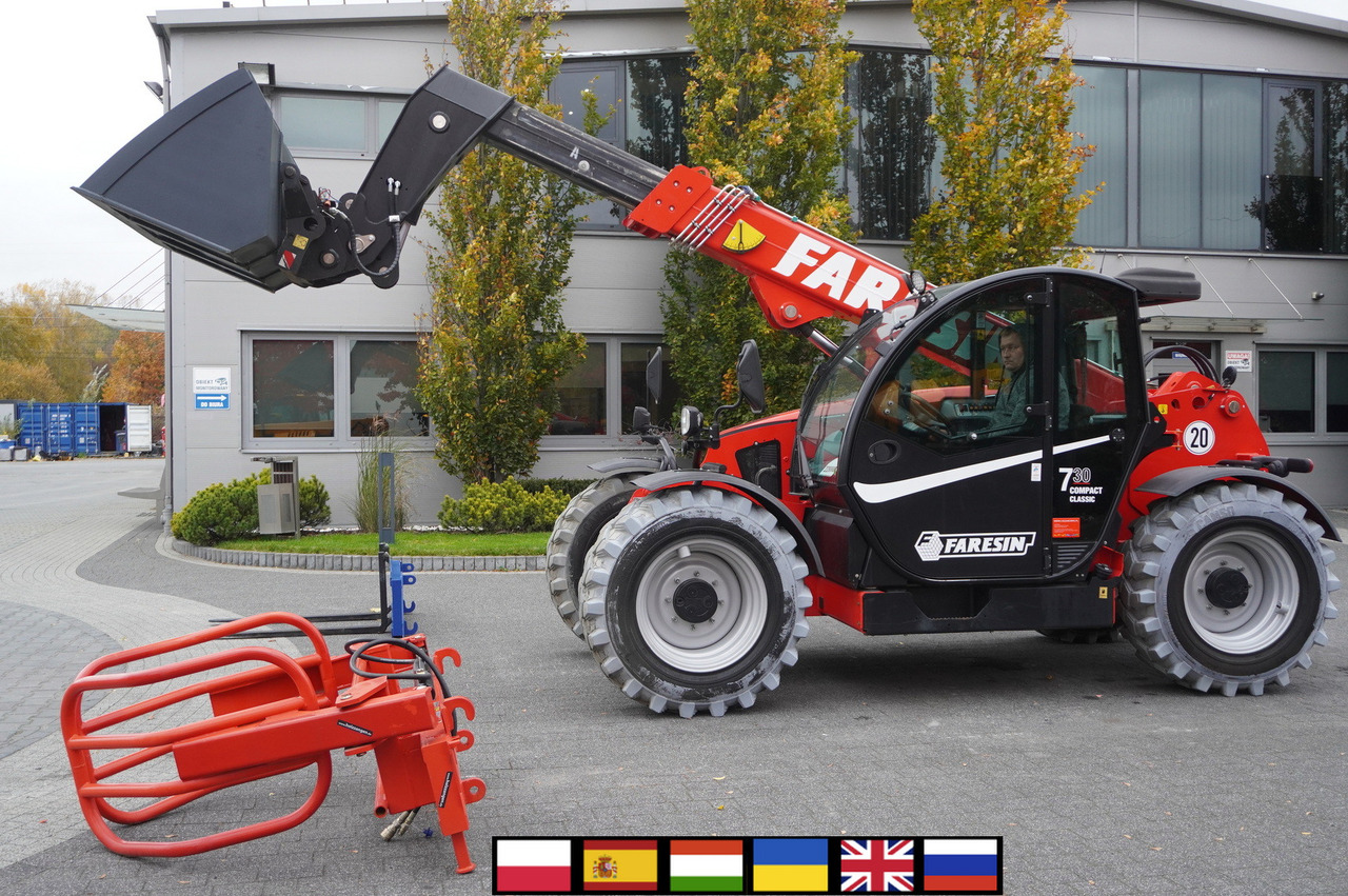 Faresin 730C Classic 55 / NEW / 550 MTH!!! / reach 7 m / joystick - Телескопски натоварувач на тркала: слика 1 Faresin 730C Classic 55 / NEW / 550 MTH!!! / reach 7 m / joystick - Телескопски натоварувач на тркала: слика 1