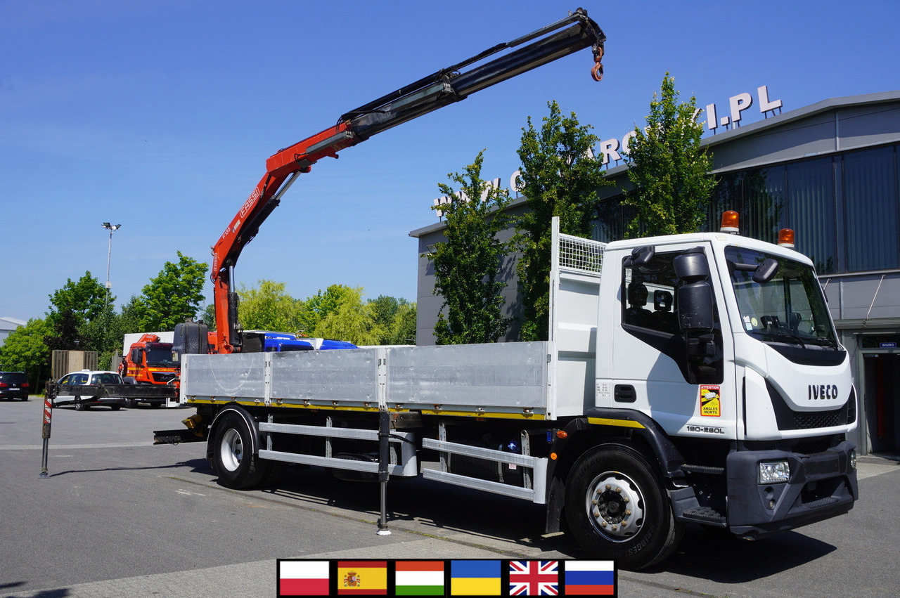 IVECO EUROCARGO 190-280L / FASSI F135A / 8 M / Lift cap. 5580 kg - Камион со платформа, Камион со кран: слика 1 IVECO EUROCARGO 190-280L / FASSI F135A / 8 M / Lift cap. 5580 kg - Камион со платформа, Камион со кран: слика 1