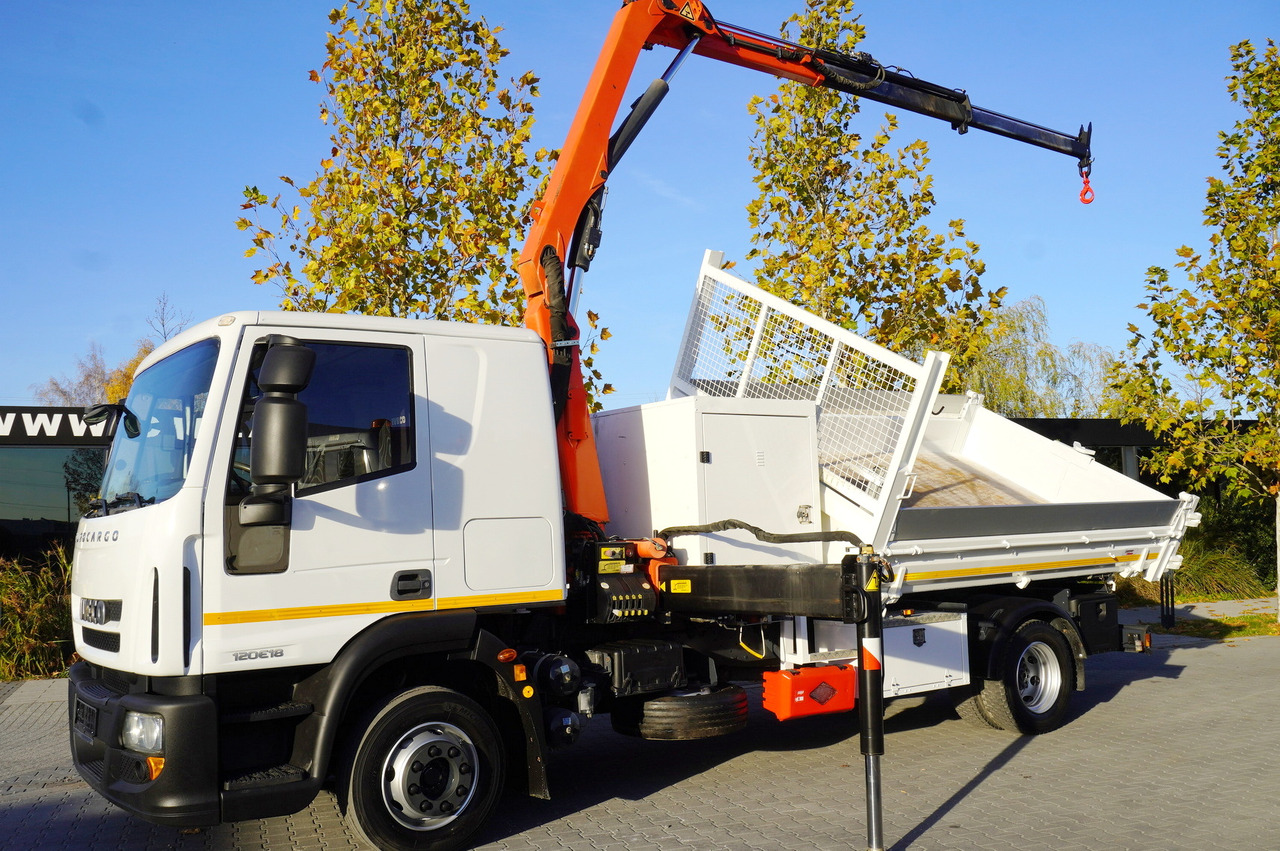 IVECO Eurocargo 120E18 Crane Palfinger / 3-way tipper / sleeper cab - Кипер, Камион со кран: слика 3 IVECO Eurocargo 120E18 Crane Palfinger / 3-way tipper / sleeper cab - Кипер, Камион со кран: слика 3