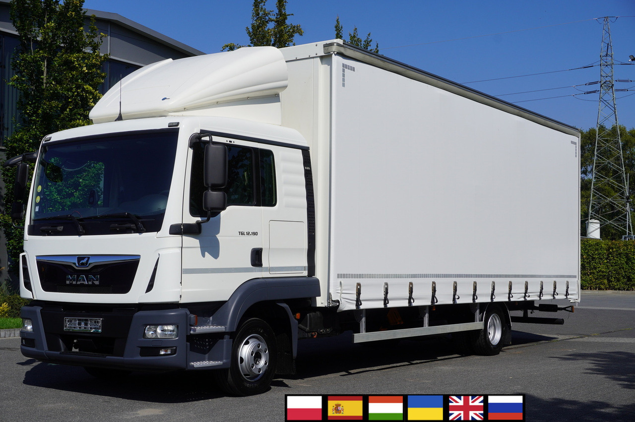 MAN TGL 12.190 / Curtainsider 19 EPAL / Sleeper cab - Камион со церада: слика 1 MAN TGL 12.190 / Curtainsider 19 EPAL / Sleeper cab - Камион со церада: слика 1