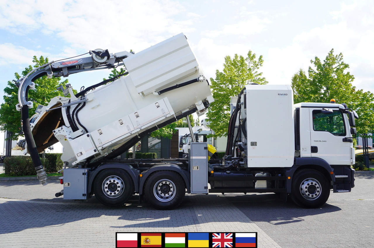 MAN TGM 26.340 E6 / RIVARD sewage cleaner 11.8 m3 / 170 tho. km / steered axle - Вакуумски камион: слика 1 MAN TGM 26.340 E6 / RIVARD sewage cleaner 11.8 m3 / 170 tho. km / steered axle - Вакуумски камион: слика 1