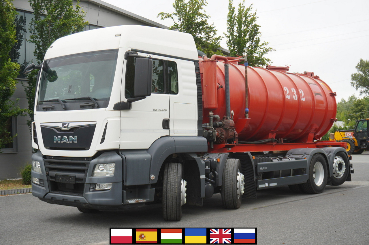 MAN TGS 35.420 8×2 / NEW septic barrel 13000 L / 3 steered axles - Цистерна за арско ѓубриво: слика 1 MAN TGS 35.420 8×2 / NEW septic barrel 13000 L / 3 steered axles - Цистерна за арско ѓубриво: слика 1