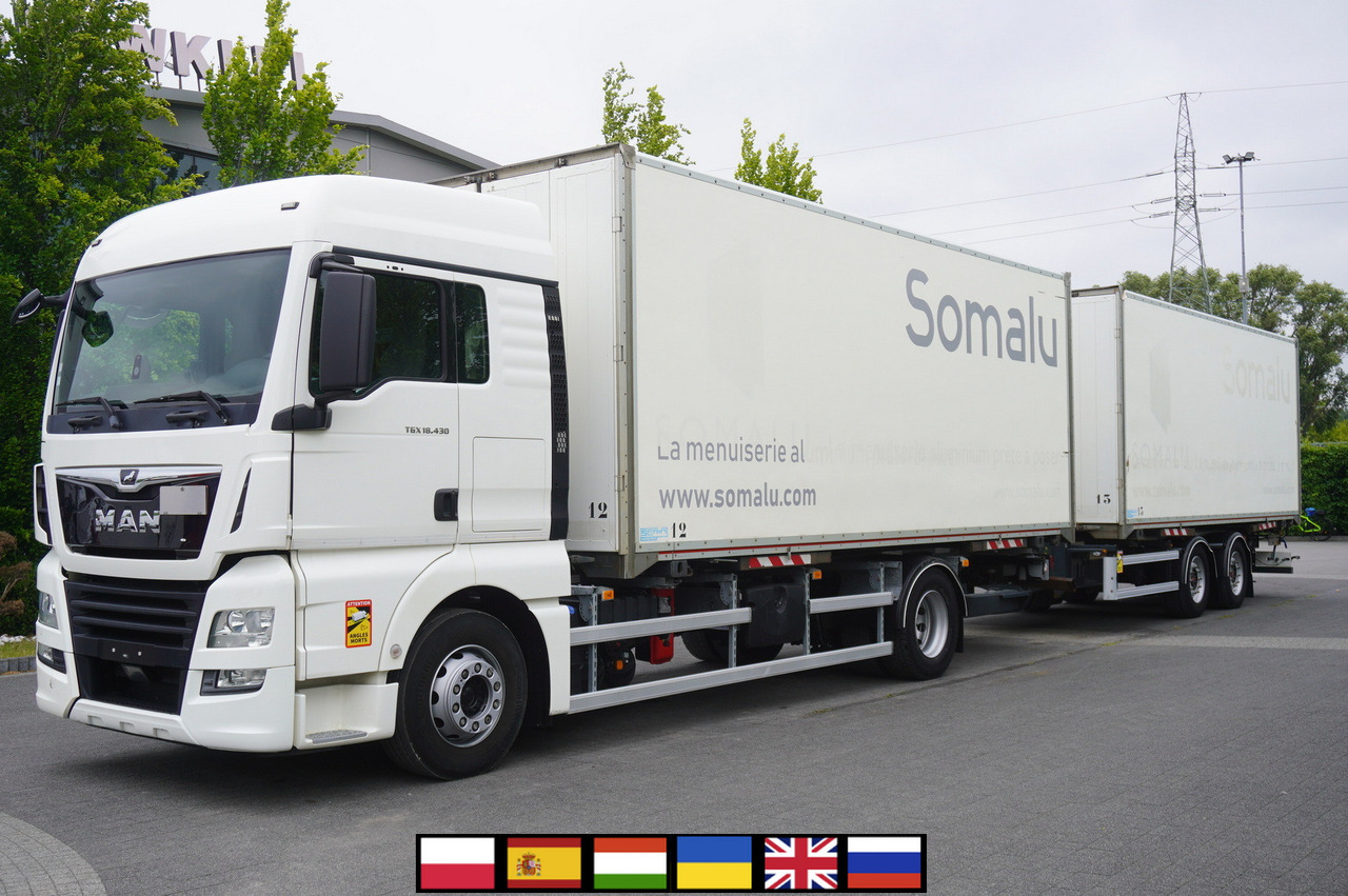 MAN TGX 18.430 / 18 EPAL box / Fruehauf 18 EPAL box trailer / 2021 - Камион сандучар: слика 1 MAN TGX 18.430 / 18 EPAL box / Fruehauf 18 EPAL box trailer / 2021 - Камион сандучар: слика 1