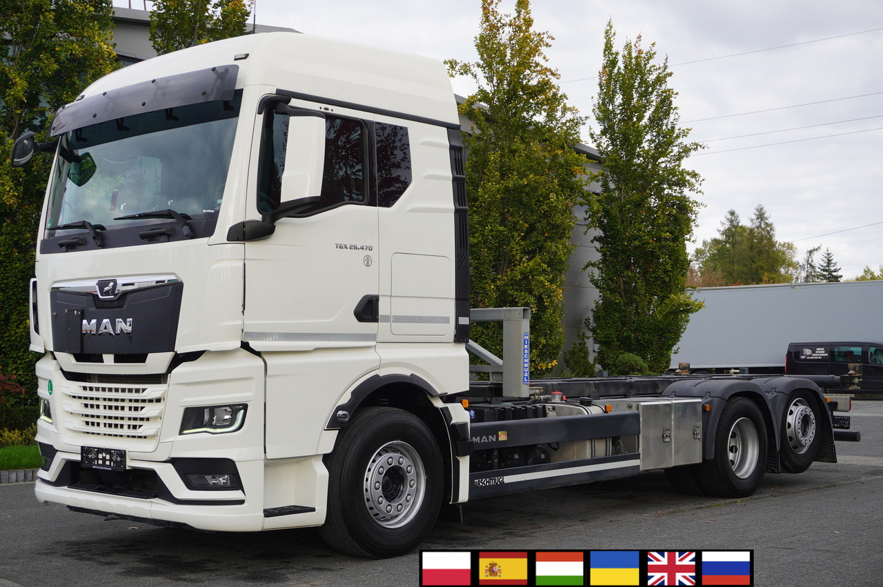 MAN TGX 26.470 6x2 COINTAINERKIPPER HYVA HIRMSCHLING / 200 tho. km! - Кипер: слика 1 MAN TGX 26.470 6x2 COINTAINERKIPPER HYVA HIRMSCHLING / 200 tho. km! - Кипер: слика 1