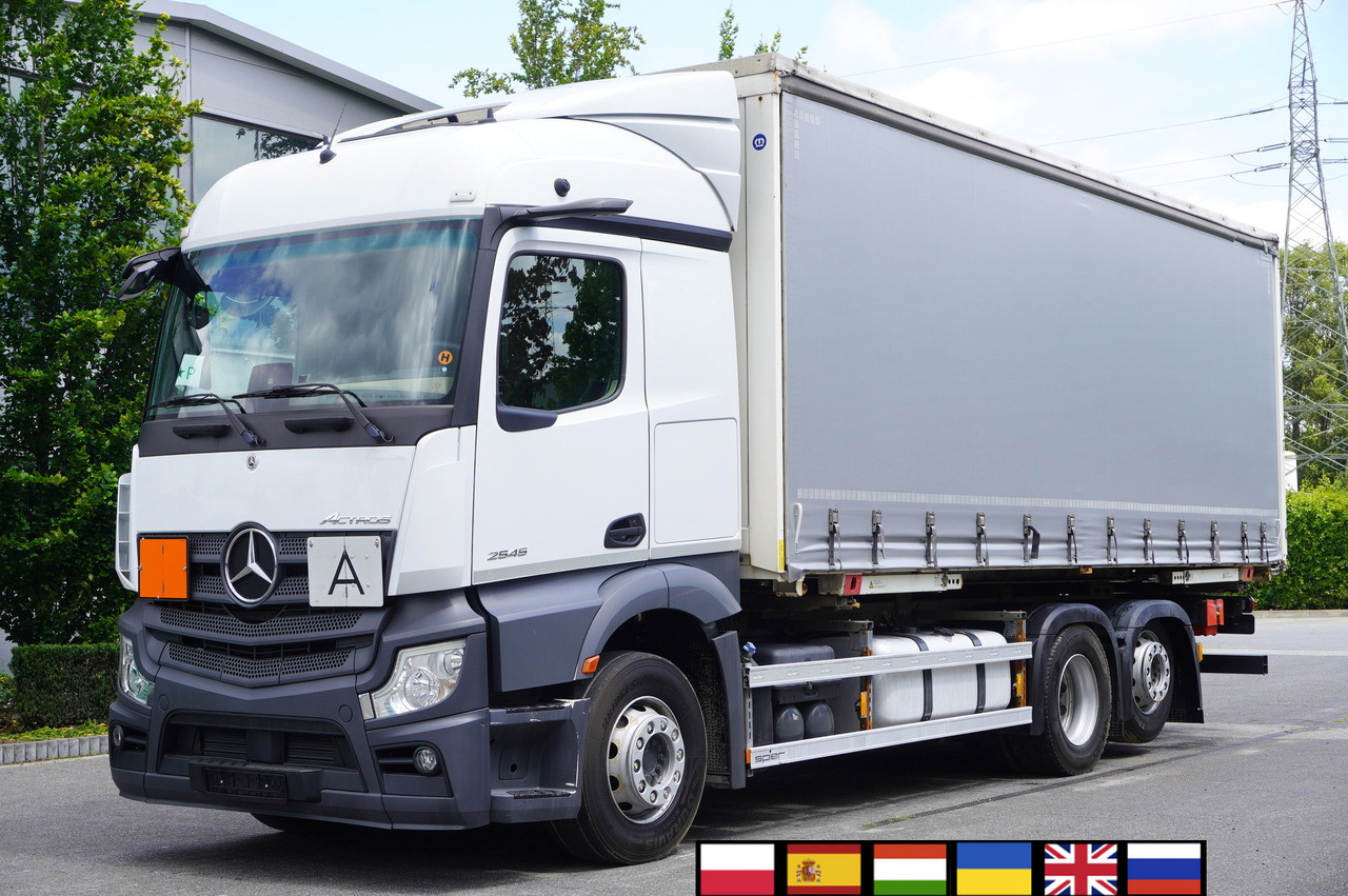 MERCEDES-BENZ Actros 2545 6×2 MP5 / ADR AT / Curtainsider 18 EPAL - Камион со церада: слика 1 MERCEDES-BENZ Actros 2545 6×2 MP5 / ADR AT / Curtainsider 18 EPAL - Камион со церада: слика 1