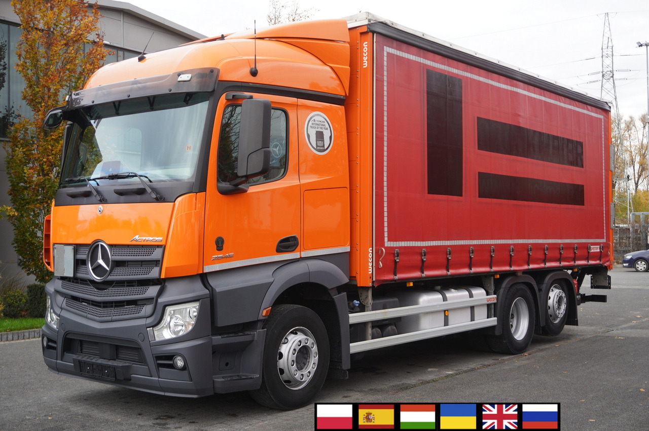 MERCEDES-BENZ Actros 2545 6×2 MP5 / FULL ADR / Curtainsider 17 EPAL - Камион со церада: слика 1 MERCEDES-BENZ Actros 2545 6×2 MP5 / FULL ADR / Curtainsider 17 EPAL - Камион со церада: слика 1