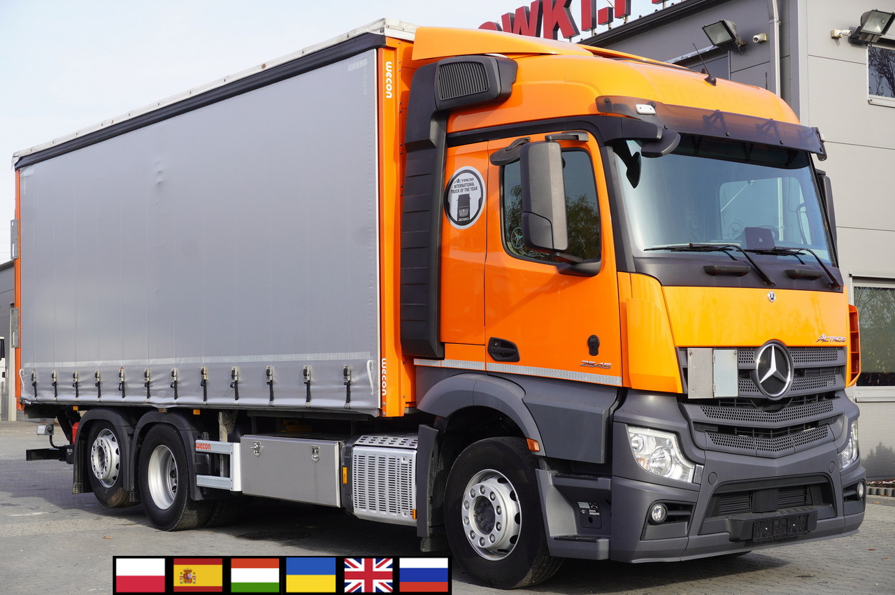 MERCEDES-BENZ Actros 2545 6×2 MP5 / FULL ADR / Curtainsider 17 EPAL - Камион со церада: слика 1 MERCEDES-BENZ Actros 2545 6×2 MP5 / FULL ADR / Curtainsider 17 EPAL - Камион со церада: слика 1