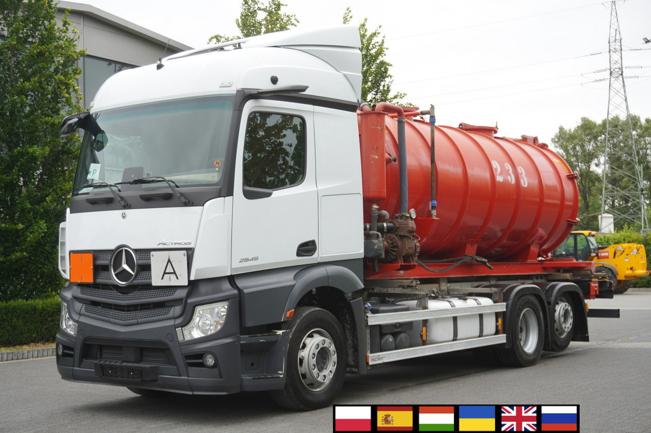MERCEDES-BENZ Actros 2545 6 × 2 MP5 / NEW septic barrel 13000 L - Камион цистерна: слика 1 MERCEDES-BENZ Actros 2545 6 × 2 MP5 / NEW septic barrel 13000 L - Камион цистерна: слика 1