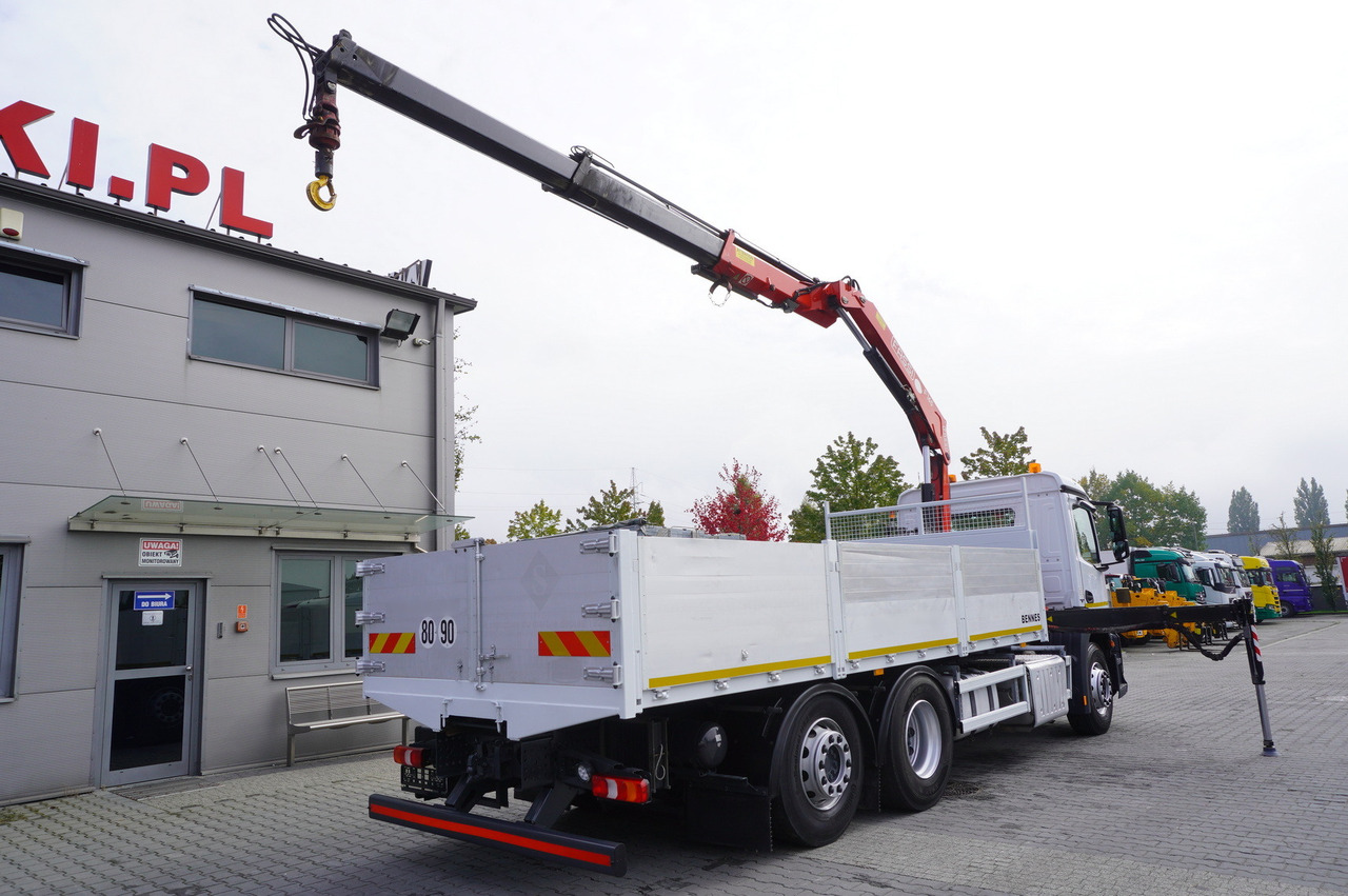 MERCEDES-BENZ Antos 2540 / Flatbed 15 EPAL / Fassi F165 / 6.1 t / 8 m reach / remote control / rotator / 1600 MTH / steered axle - Камион со кран: слика 3 MERCEDES-BENZ Antos 2540 / Flatbed 15 EPAL / Fassi F165 / 6.1 t / 8 m reach / remote control / rotator / 1600 MTH / steered axle - Камион со кран: слика 3