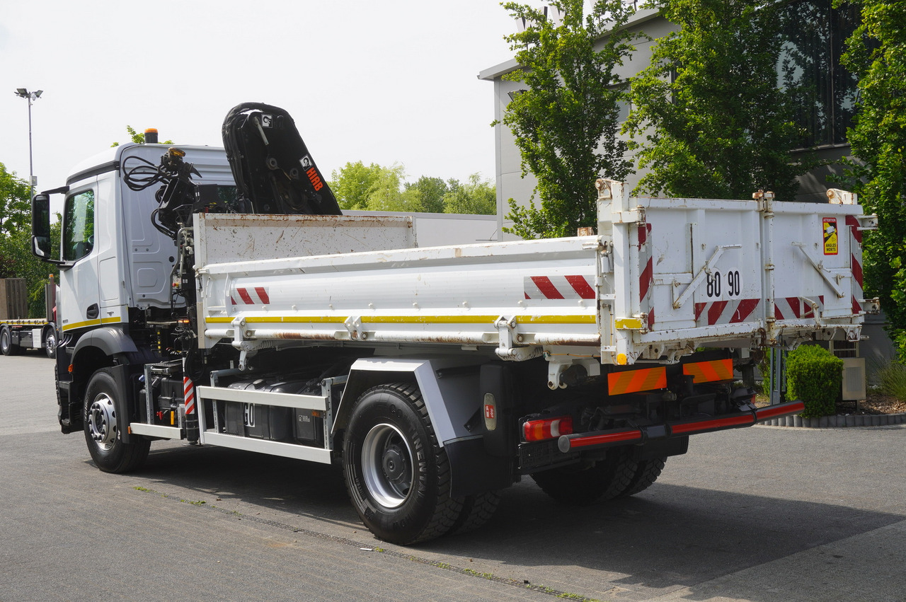 Кипер, Камион со кран MERCEDES-BENZ Arocs 1833 / 87,000 km!!! / Hds HIAB X-DUO 128 B-2 / three-sided tipper: слика 6