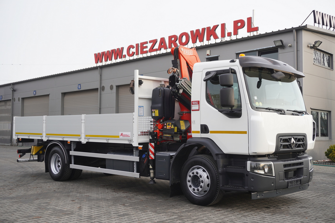 RENAULT C280 DTI 8 / FASSI crane 5.6 T / range 8 m / Flatbed 15 EPAL - Камион со платформа, Камион со кран: слика 2 RENAULT C280 DTI 8 / FASSI crane 5.6 T / range 8 m / Flatbed 15 EPAL - Камион со платформа, Камион со кран: слика 2