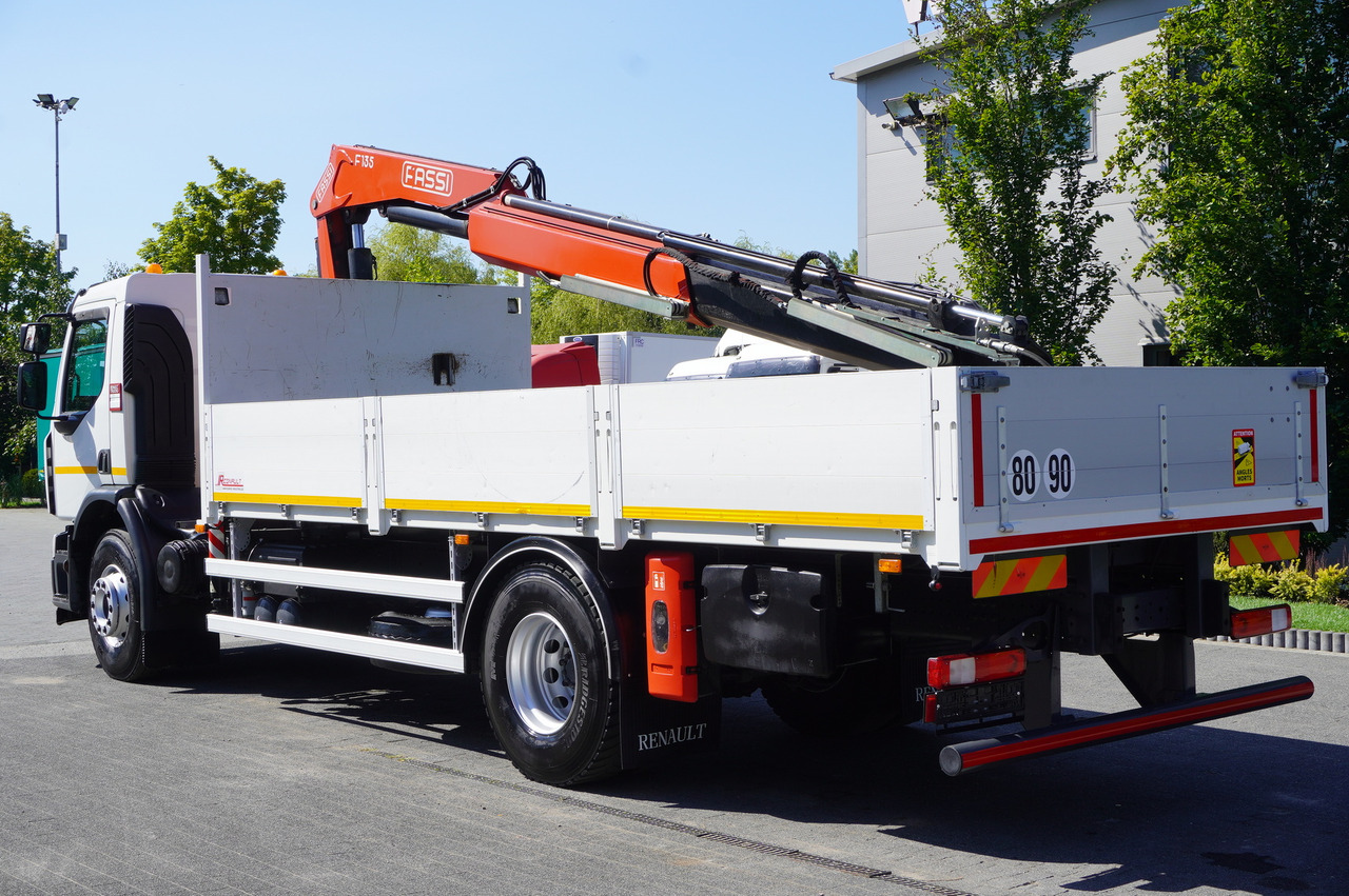 RENAULT C280 DTI 8 / FASSI crane 5.6 T / range 8 m / Flatbed 15 EPAL - Камион со платформа, Камион со кран: слика 2 RENAULT C280 DTI 8 / FASSI crane 5.6 T / range 8 m / Flatbed 15 EPAL - Камион со платформа, Камион со кран: слика 2