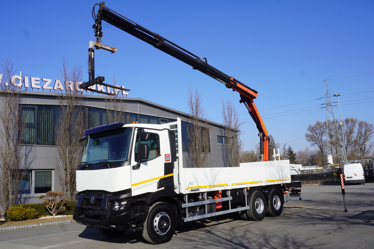 RENAULT C380 / 6x4 / HDS Palfinger PK 18002-EH 6000 kg - Камион со платформа, Камион со кран: слика 1 RENAULT C380 / 6x4 / HDS Palfinger PK 18002-EH 6000 kg - Камион со платформа, Камион со кран: слика 1