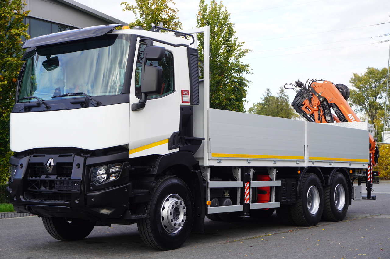 RENAULT C380 Comfort 6x4 / Atlas 172.3E crane / Range 12.3 m / capacity 6.1 t / Flatbed 17 EPAL - Камион со кран: слика 2 RENAULT C380 Comfort 6x4 / Atlas 172.3E crane / Range 12.3 m / capacity 6.1 t / Flatbed 17 EPAL - Камион со кран: слика 2