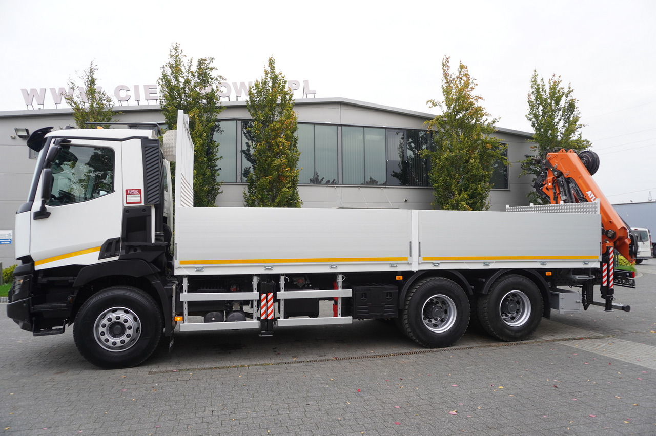 RENAULT C380 Comfort 6x4 / Atlas 172.3E crane / Range 12.3 m / capacity 6.1 t / Flatbed 17 EPAL - Камион со платформа, Камион со кран: слика 4 RENAULT C380 Comfort 6x4 / Atlas 172.3E crane / Range 12.3 m / capacity 6.1 t / Flatbed 17 EPAL - Камион со платформа, Камион со кран: слика 4