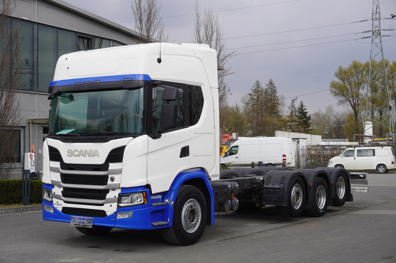 SCANIA G500 8x2 / 2nd axis steered / Chassis 8.35 m / 2021 - Камион со кран: слика 1 SCANIA G500 8x2 / 2nd axis steered / Chassis 8.35 m / 2021 - Камион со кран: слика 1