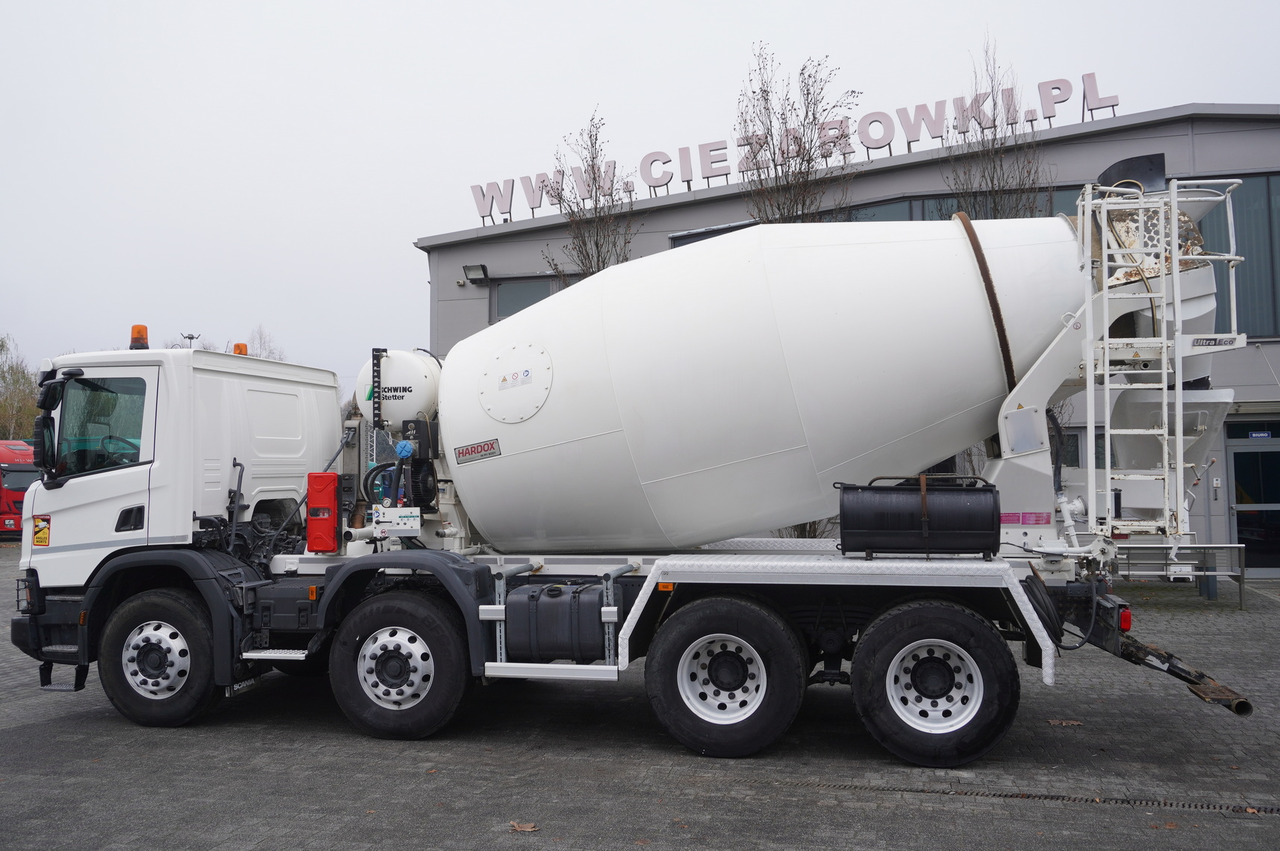 SCANIA P410 XT 8x4 / 80 tho. km!!! / SCHWING-STATTER AM 9 FHC 9 m3 concrete mixer - Камион миксер за бетон: слика 5 SCANIA P410 XT 8x4 / 80 tho. km!!! / SCHWING-STATTER AM 9 FHC 9 m3 concrete mixer - Камион миксер за бетон: слика 5