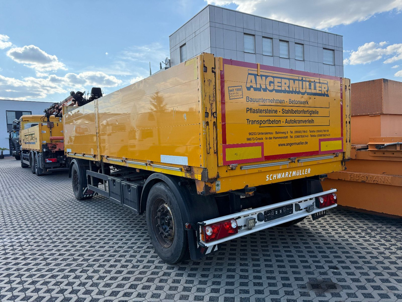 Schwarzmüller T 202 L: 6500 mm - Приколка платформа: слика 4 Schwarzmüller T 202 L: 6500 mm - Приколка платформа: слика 4