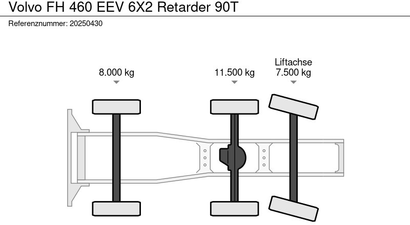 Volvo FH 460 EEV 6X2 Retarder 90T - Камион влекач: слика 2 Volvo FH 460 EEV 6X2 Retarder 90T - Камион влекач: слика 2