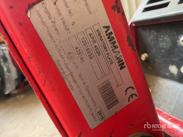 2015 Ammann APR4920 Vibratory Plate Compactor - Вибрациска плоча: слика 3 2015 Ammann APR4920 Vibratory Plate Compactor - Вибрациска плоча: слика 3