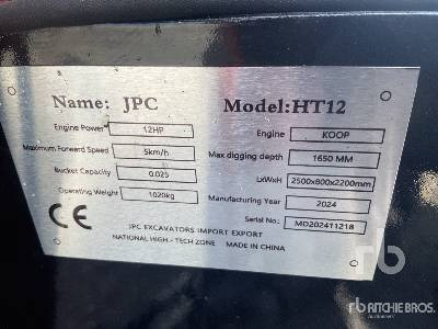 JPC HT12 (Unused) - Мини багер: слика 5 JPC HT12 (Unused) - Мини багер: слика 5