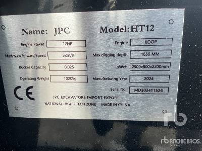 JPC HT12 (Unused) - Мини багер: слика 5 JPC HT12 (Unused) - Мини багер: слика 5