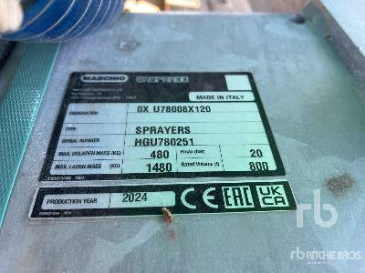 MASCHIO GASPARDO SAURO 800/12 12 m (Unused) - Распрскувач: слика 5 MASCHIO GASPARDO SAURO 800/12 12 m (Unused) - Распрскувач: слика 5