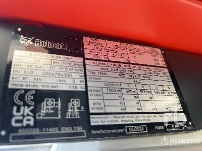 BOBCAT LPM15N Electric (Unused) - Вилушкар за палети: слика 5 BOBCAT LPM15N Electric (Unused) - Вилушкар за палети: слика 5