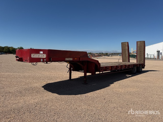 1989 Castera RSTP25 T/A Semi-Remorque Porte-Engins ... Lowboy Trailer - Полуприколка за низок утовар: слика 2 1989 Castera RSTP25 T/A Semi-Remorque Porte-Engins ... Lowboy Trailer - Полуприколка за низок утовар: слика 2