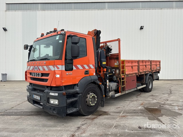 2008 Iveco Stralis 310 2007 Fassi F130A-21 5730 kg on ... Flatbed Truck with Crane - Мулчер/ Косилка за жива ограда: слика 1 2008 Iveco Stralis 310 2007 Fassi F130A-21 5730 kg on ... Flatbed Truck with Crane - Мулчер/ Косилка за жива ограда: слика 1