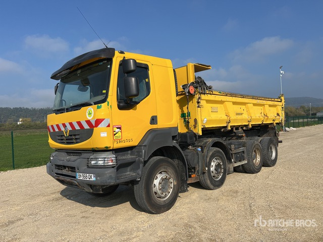 2008 Renault Kerax 450.32 8x4 Crew Cab Camion Benne Tri/A Dump Truck - Кипер: слика 1 2008 Renault Kerax 450.32 8x4 Crew Cab Camion Benne Tri/A Dump Truck - Кипер: слика 1