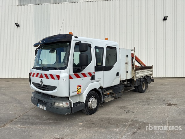 2008 Renault Midlum 220DXi 2008 Palfinger PK2700A on 4x2 C ... Flatbed Truck with Crane - Камион со платформа, Камион со кран: слика 2 2008 Renault Midlum 220DXi 2008 Palfinger PK2700A on 4x2 C ... Flatbed Truck with Crane - Камион со платформа, Камион со кран: слика 2
