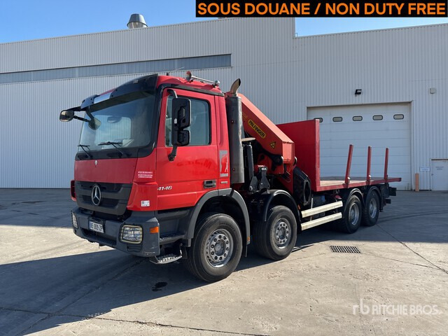 2010 Mercedes-Benz Actros 4146 2005 Palfinger PK56002 17420 kg ... Flatbed Truck with Crane - Камион со платформа, Камион со кран: слика 1 2010 Mercedes-Benz Actros 4146 2005 Palfinger PK56002 17420 kg ... Flatbed Truck with Crane - Камион со платформа, Камион со кран: слика 1