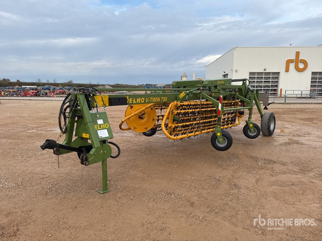 2015 Elho V-Twin 750 7500 mm Semi-Mount Andaineur Hay Rake - Превртувач и гребло: слика 1 2015 Elho V-Twin 750 7500 mm Semi-Mount Andaineur Hay Rake - Превртувач и гребло: слика 1