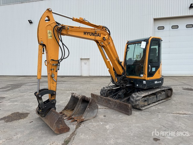 2017 Hyundai R60CR-9A Mini-Pelle Mini Excavator: <6.6t - Мини багер: слика 1 2017 Hyundai R60CR-9A Mini-Pelle Mini Excavator: <6.6t - Мини багер: слика 1