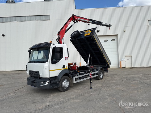 2024 Renault D210 2022 Fassi F90B 1.22E Dynamic 3 ... Dump Truck with Crane - Кипер, Камион со кран: слика 3 2024 Renault D210 2022 Fassi F90B 1.22E Dynamic 3 ... Dump Truck with Crane - Кипер, Камион со кран: слика 3