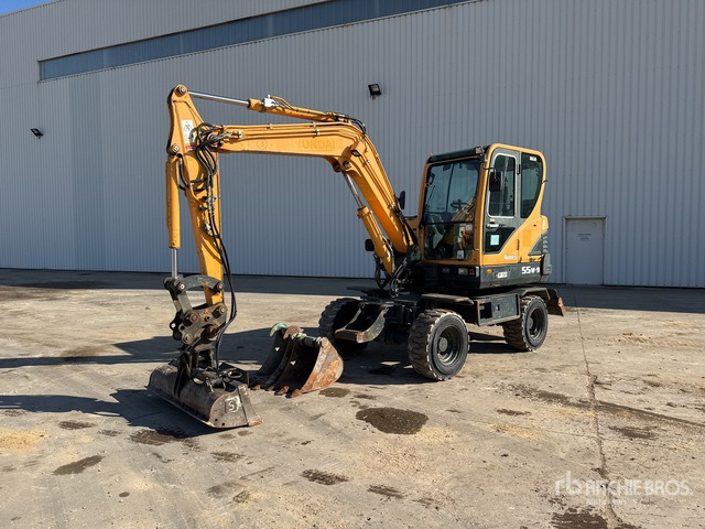 Hyundai R55W9 Pelle hydraulique sur roues - Багер на тркала: слика 1 Hyundai R55W9 Pelle hydraulique sur roues - Багер на тркала: слика 1