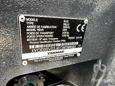 YANMAR SV22 (Unused) - Мини багер: слика 4 YANMAR SV22 (Unused) - Мини багер: слика 4